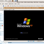 Screenshot of VirtualBox running XP under Ubuntu