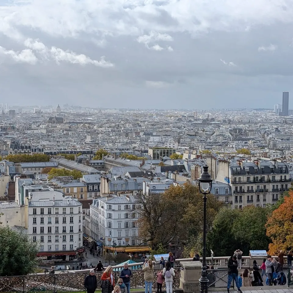 Paris skyline viewed from Montmartre