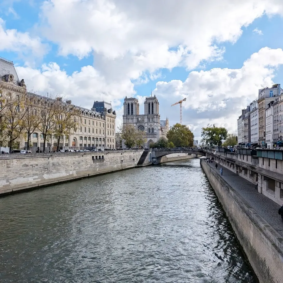 The Seine with Notre-Dame in the distance