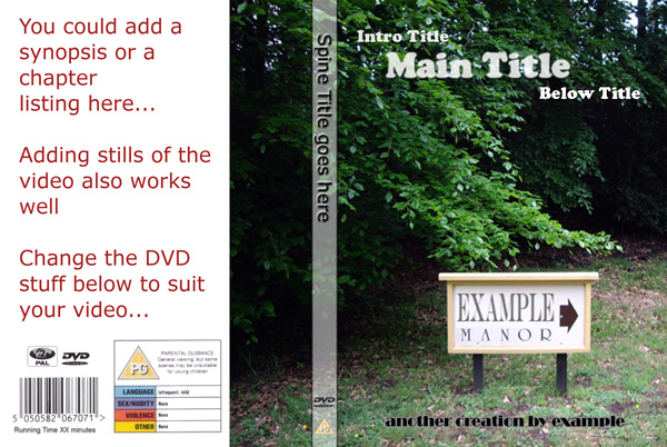 DVD Cover template thumbnail