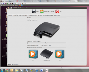 Screenshot of ps3mediaserver